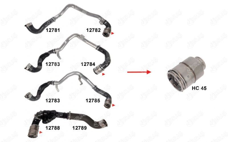 TURBO HORTUMLARI NV400 Platform şasi X62. X62B dCi 130 M9T704 - OEM 144607250R,144603730R,144603389R,144602862R,144604669R,144602717R,144605171R,144606964R,1446300Q2F,1446300Q2K,1446000Q3K,4423901,95519365,95524032,95529993