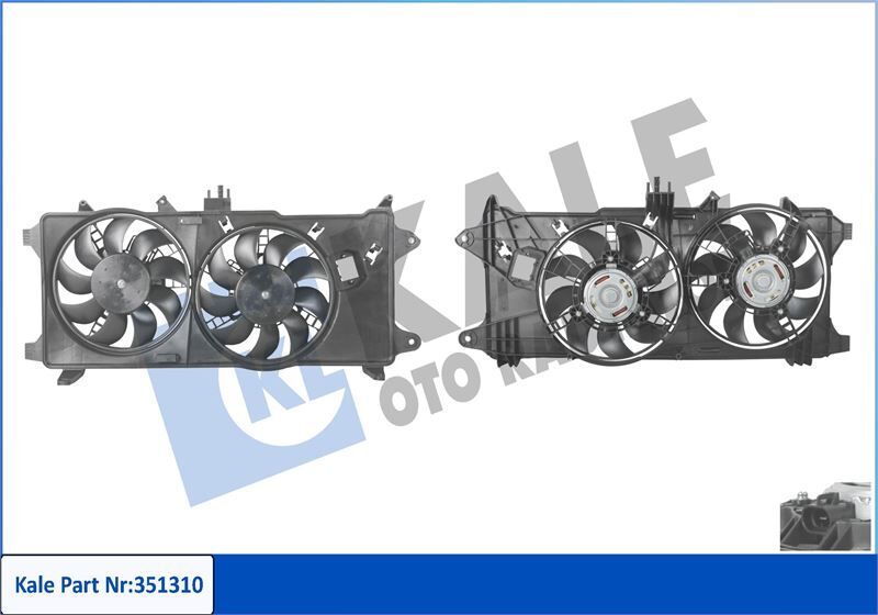 FAN MOTORU DAVLUMBAZLI FIAT DOBLO 1.3 MJET 03 > 1.9JTD 01 > EURO III ÇİFT MOTORLU AC KLİMALI 46821264-51718489