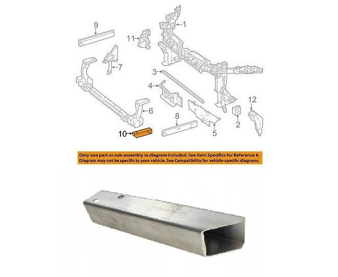 MERCEDES - ÖN PANEL BRAKETİ ( ALÜMİNYUM ) L=R W176/W117 2013- - 2466260088