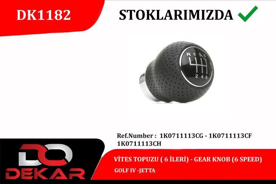 VİTES TOPUZU 6 İLERİ GOLF IV -JETTA 1K0711113CG-1K0711113CF