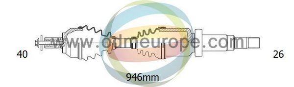 AKS SAĞ Galaxy 1.6 16v EcoBoost 2010-2016 MT A:40 C:946 B:26 - OEM 6G913B436EB