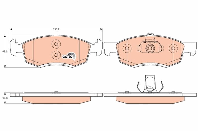 FREN BALATASI ARKA MERCEDES CITAN W415 12 . RENAULT KANGOO II 09 A4154210410-440604876R