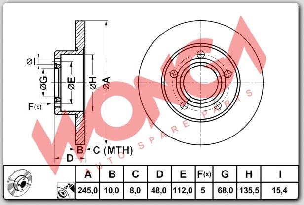 FREN DİSKİ (TAKIM) ARKA PASSAT 1.8 20V-1.9TDI-2.5-2.8 96> AUDI A4 2.5 QUATTRO 96>01