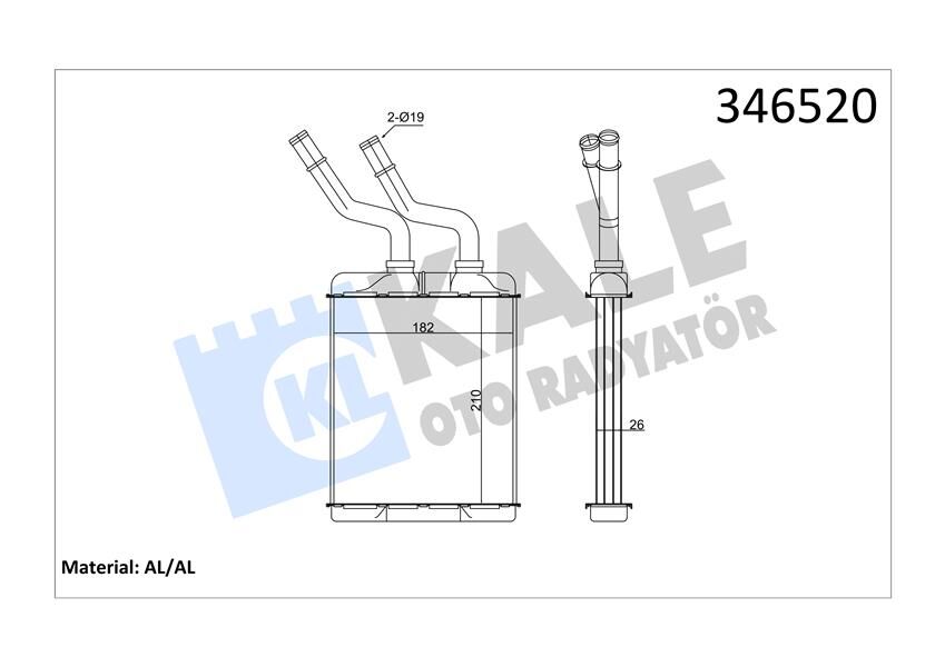 KALORİFER RADYATÖRÜ ALFA ROMEO 147-156-GT 46799655
