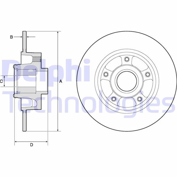 ON FREN DISK AYNASI HAVALI VOLVO S60 II 10>15 S80 II 06> V60 I 11>15 V70 III 07>15 XC70 II 09>15 336cm CAP 30769057-30736313