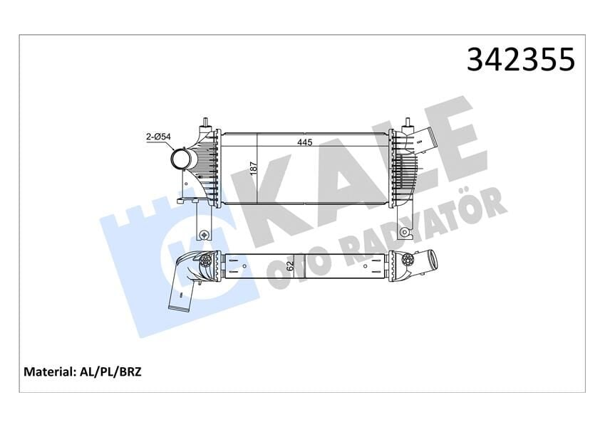TURBO RADYATÖRÜ INTERCOOLER NISSAN NAVARA-PATHFINDER AL-PL-BRZ 14461EB360