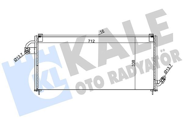KLİMA KONDENSERİ SUBARU FORESTER AL-AL 712X338X16 73210FC030