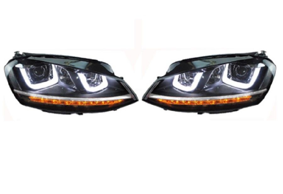 VOLKSWAGEN - ÖN FAR SET ( ÇİFT U LED KAYAR SİNYAL ) GOLF 7 13- -