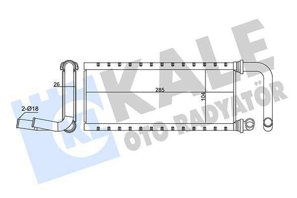 KALORİFER RADYATÖRÜ ISUZU NPR75 5.2L 4HK1 Euro4-5 04-> BORULU - ALEMİNYUM 898047494054