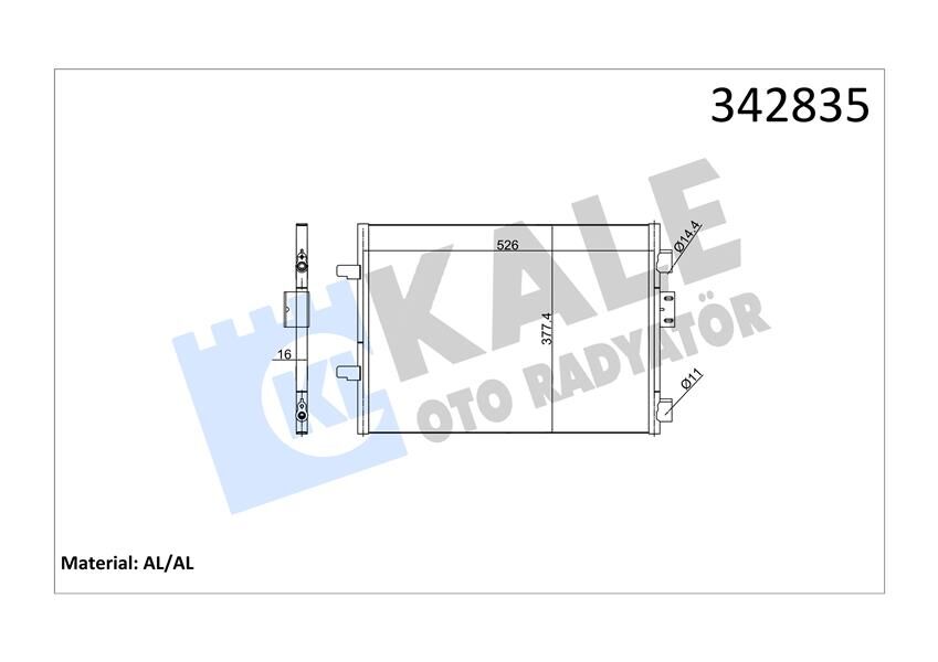 KLİMA KONDENSERİ CLIO II-BOX AL-AL 7700436062