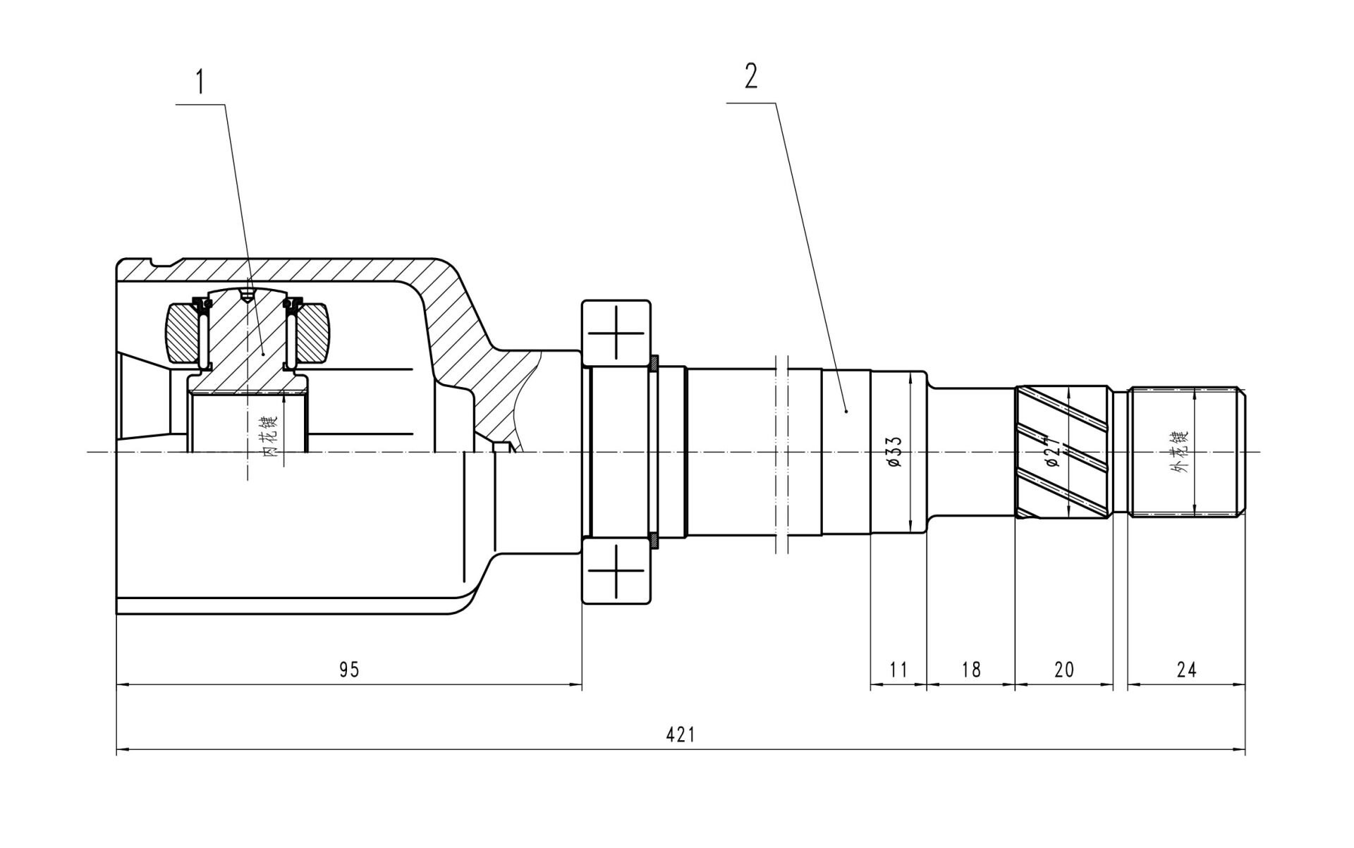 AKS KAFASI İÇ LOGAN 1.5DCI (26×30×33)