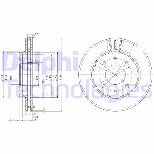ÖN FREN AYNASI HAVALI CARISMA 1.8I-VOLVO S40-V40 1.6I 16V/1.8 16V/1.9TD/2.0 16V/2.0T 95 > 30872319-30872926-MR205585