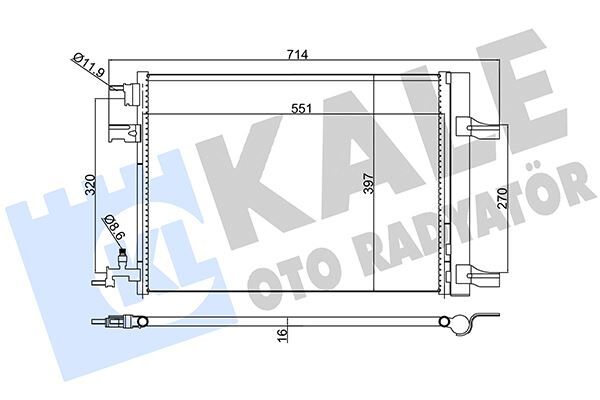 KLİMA KONDENSERİ RADYATÖRÜ ASTRA J-ZAFIRA C-CRUZE 1.3-1.4-1.6-1.7-1.8 39140127-13377762-39074866-1850219