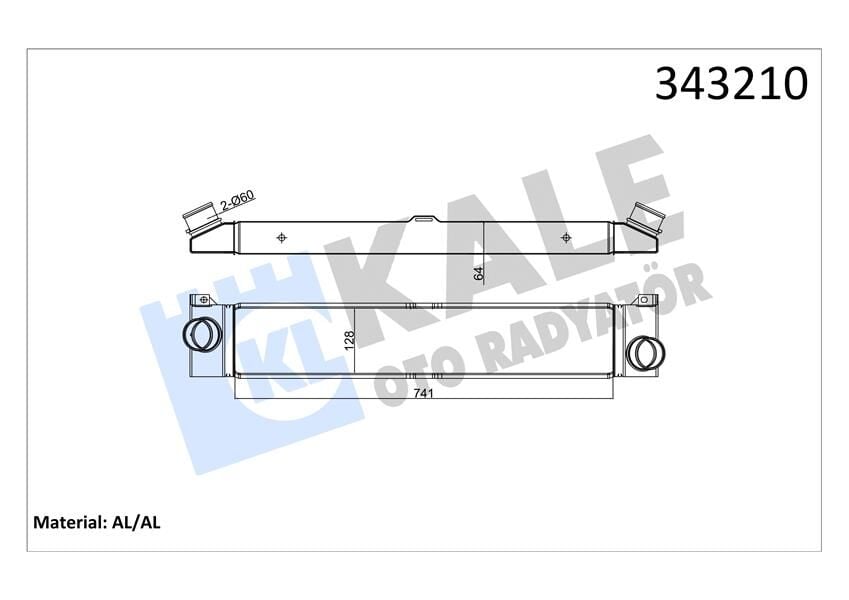 TURBO RADYATÖRÜ INTERCOOLER DUCATO-BOXER-JUMPER 2.2-2.3-3.0 D 06 > 740x127x50 1340763080-0384.K1