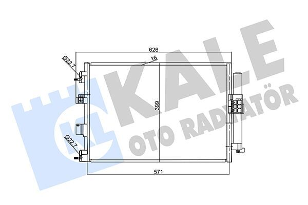 KLIMA RADYATORU KONDANSER FOCUS III 14>C MAX 15>CONNECT 13> KUGA II 14>17 1.0 ECOBOOST 1.5TDCI 1.6TDCI E5 DV6119710AB-DV6119710DB-1907402