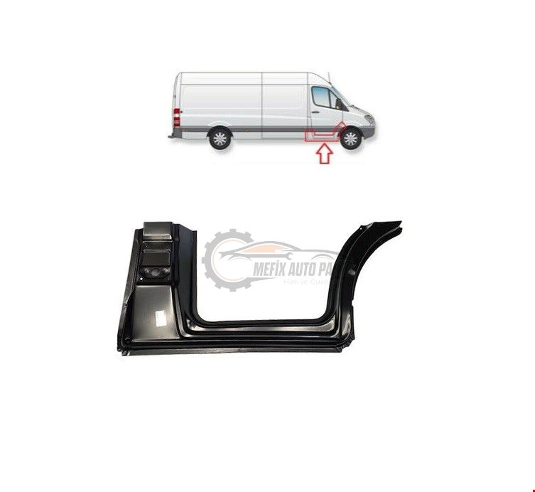 MERCEDES - ÖN KAPI FRANGART ALT SAĞ SPRİNTER 2006- - A9066302600