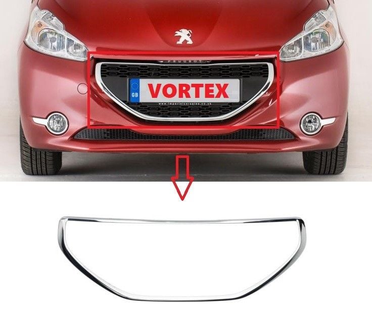 PEUGEOT - ÖN PANJUR NİKELAJI ( ÇERÇEVE ) PG 208 2012- - 1608112180