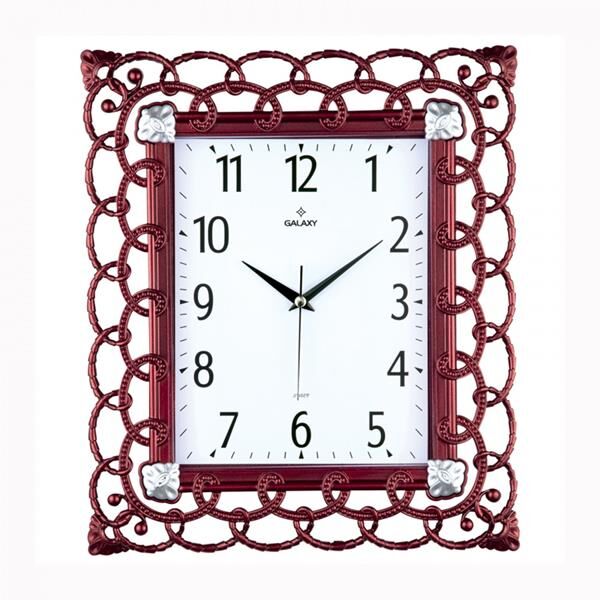 DUVAR SAATİ KIRMIZI ÇERÇEVE ÇAP:32.3CMX 37.5CM AKRİLİK BOYALI 2 RENK ABS KASA MİNERAL CAM SESSİZ AKAR MAKİNE PVC KADRAN KADRAN ÖLÇÜSÜ: 190X241MM KADRAN BASKI ALANI: 105X170MM SAAT 76-HG