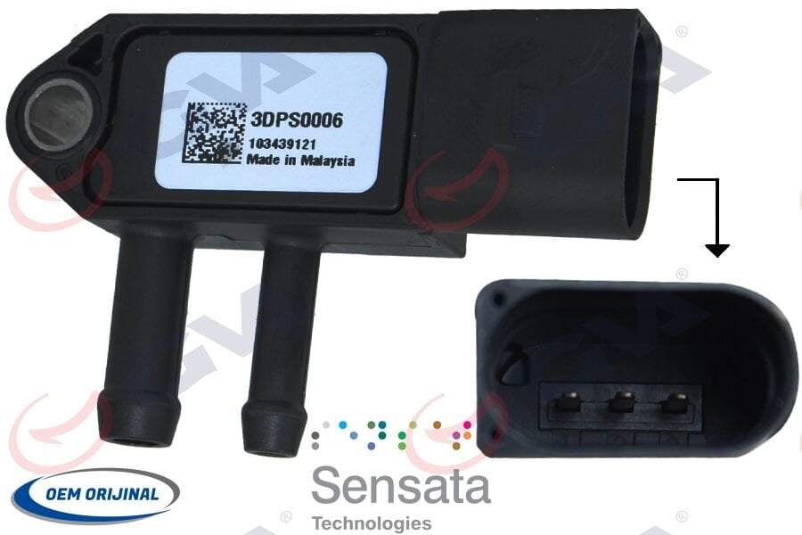 EGZOZ BASINÇ SENSÖRÜ 3 FİŞ CRAFTER-T5-GOLF-PASSAT AXD-BJK-BJM-CAY-BXE 04- 07Z906051A-03G906051A-076906051A