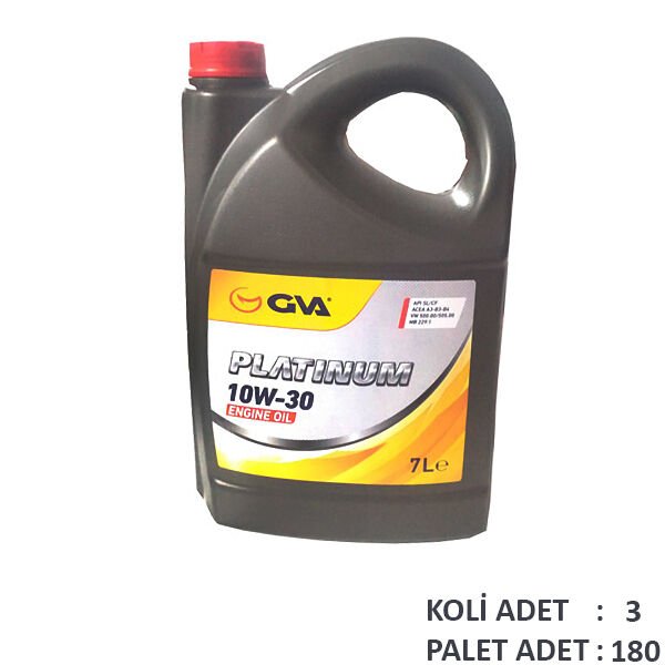 MOTOR YAĞI 10W30 7 LT PLATINUM TAM SENTETİK API SL/CF 10W30