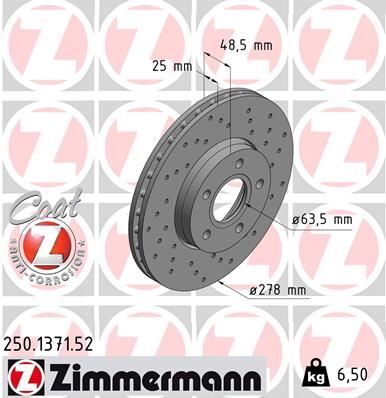 ON FREN AYNASI DISK FOCUS III 11> FOCUS II 04>11 CMAX 03>07 VOLVO C30 06>12 C70 II 06>13 S40 II 04>12 V50 05>12 278x25x5DLxHVLI AV611125DB-1790221-31362411