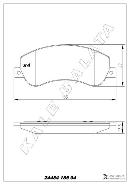 ON FREN BALATASI TRANSIT V348 06>14 A.CEKER 11 /> VW AMAROK 2.0TDI 10> FİŞSSİZ 6C112K021B9A-1371402-2H0698151
