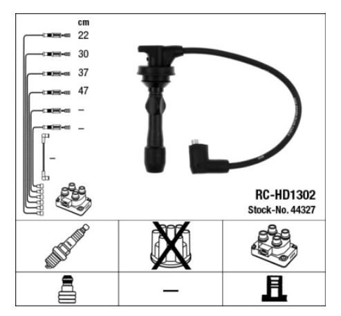 BUJİ KABLOSU TAKIM I-20 1.2cc 12 RC-HD1302