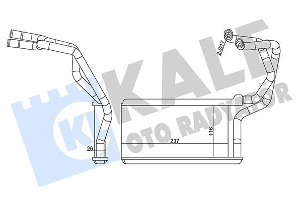KALORİFER RADYATÖRÜ MITSUBISHI L200 2.5L 4D56T DI-D CR 4X2 4X4 KA4T KB4T 07-14 - ALEMİNYUM 7801A382