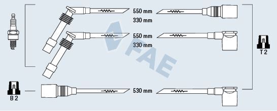 BUJİ KABLOSU TAKIMI ASTRA F 91>98 VECTRA A 88>95 1.8-2.0İ 18SV-C18NZ-20NE-C20NE VECTRA B 1.6 16LZ2 90510854-1612611-90449884-90510855