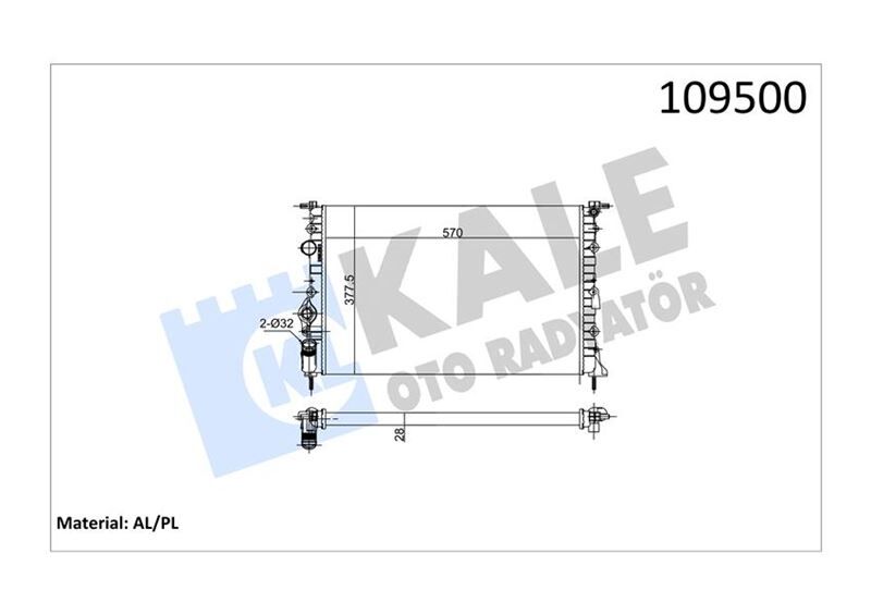 RADYATÖR MGN 1.6i-2.0i 96-99 -2.0i 99>SCENIC I 1.9DTI-DCI 99-03 KLİMASIZ MEK 570x358x22 7702258283-7700838135-7700437266