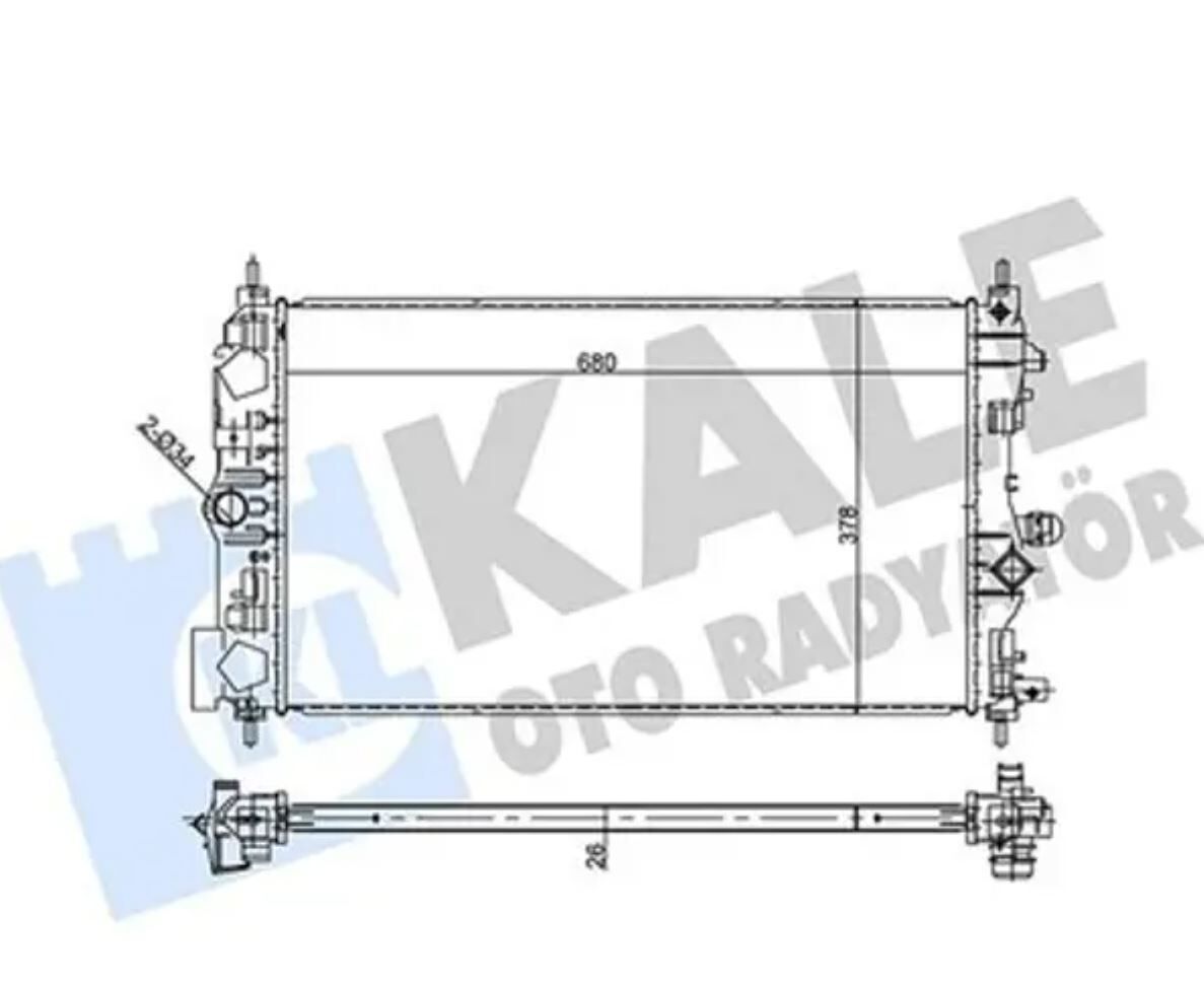 RADYATÖR SU CRUZE / ASTRA J / ZAFİRA M.T B16DTH-A20DTR