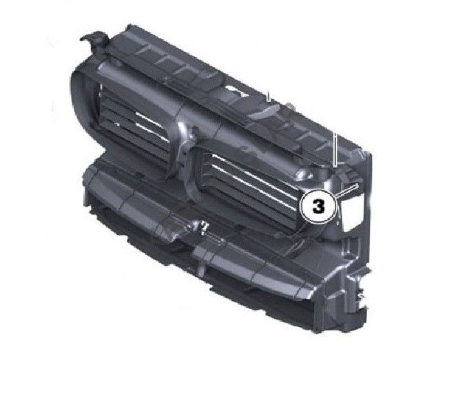 BMW - ÖN GÖZLÜK FAN PANELİ ( MOTORSUZ ) F10 2010- - 51747200787-