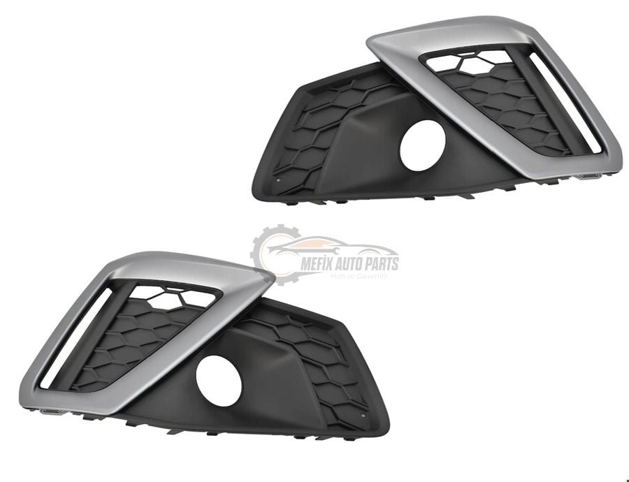 AUDİ - ÖN TAMPON IZGARASI SAĞ S-LİNE (GRİ) A4 2020- - 8W0807682M 9B9