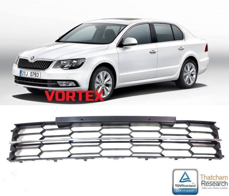 SKODA - ÖN TAMPON ORTA IZGARA ( KROMLU ) SUPERB 2013- - 3T0853677B