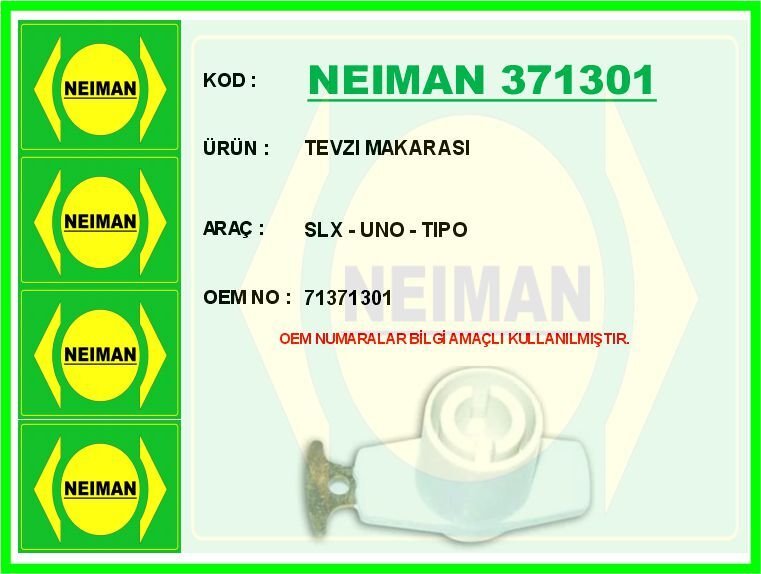 TEVZI MAKARASI SLX - UNO - TIPO 71371301