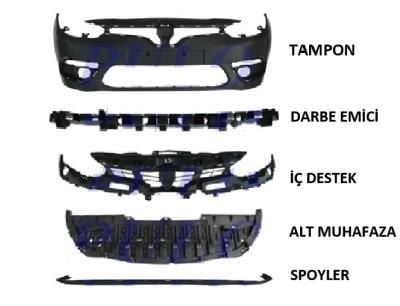 RENAULT - ÖN TAMPON (TİP SET 5 PARÇA) FLUENCE 2013- - 620104894S