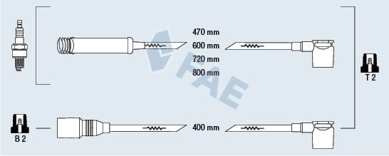 BUJİ KABLO TAKIMI SETİ ASTRA F-VECTRA A-ASCONA C-KADETT E 1.6İ C16NZ 90297423-90297570-90350556-1612545