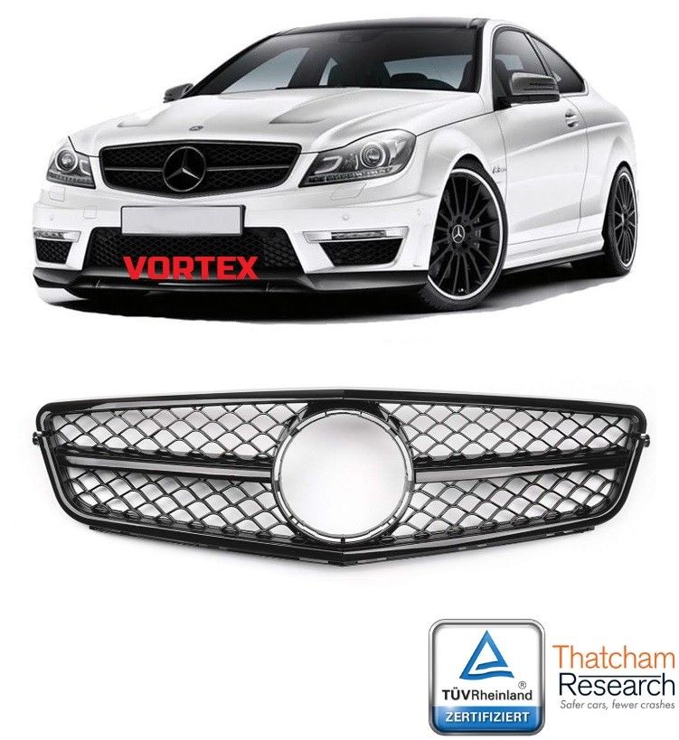 MERCEDES - ÖN PANJUR C63 AMG PARLAK SİYAH W204 2007- -