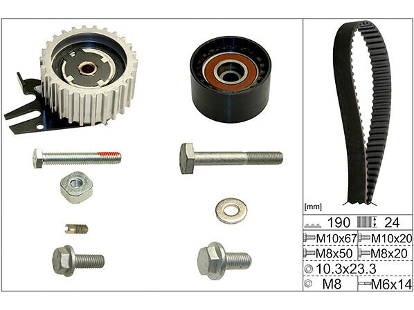 EKSANTRİK GERGİ KİTİ VECTRA C-ZAFIRA B-ASTRA H-CROMA-ALFA ROMEO 159 1.9CDTİ-JTD Z19DTL (190x24)