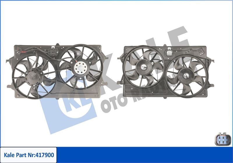 FAN MOTORU KOMPLE AC CIFTLI 1.6 ZETEC 16V FOCUS BM 98>04 1075132-98AB8C607FM-98AB8C607GM