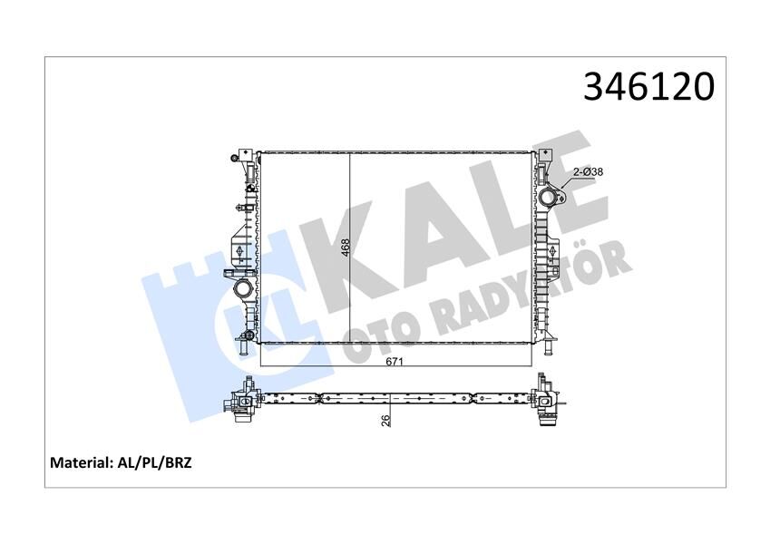 MOTOR SU RADYATORU FOCUS III 11> KUGA 1.6 ECO 2.0TDCI 11> MONDEO IV 1.6TI 1.8TDCI - 2.0TDCI 07>VOLVO S60 II D2-T3-T4 15>18 S80 II 10>15 V40 10>15 V60 I 10>15 V70 III 10>15 7G918005BD-6G918005DD-36000797