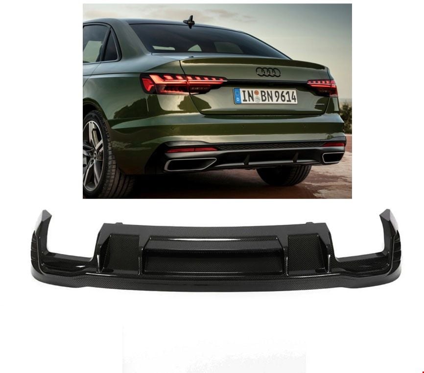 AUDİ - ARKA TAMPON SPOİLERİ S-LİNE A4 2020- - 8W0807521N RU6