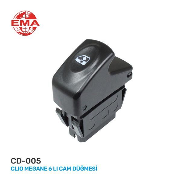 CAM AÇMA ANAHTARI SOL MEGANE I-CLIO II-KANGOO 98-05 6 FİŞ-TEKLİ  7700429998