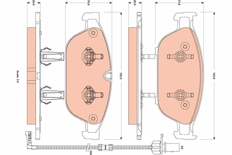 ÖN BALATA A6-A6 AVANT 2.8-2.0-3.0-A7 SPORTBACK 2.8-3.0 10/2010 > 1LL PR NUMARASI İÇİN 4G0698151B-4H0698151D-4H0698151G