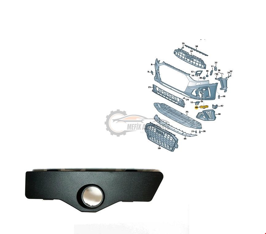 AUDİ - ÖN TAMP.PANJUR BRAKET YUVASI SOL S-LİNE A4 2020- - 8W0919267L