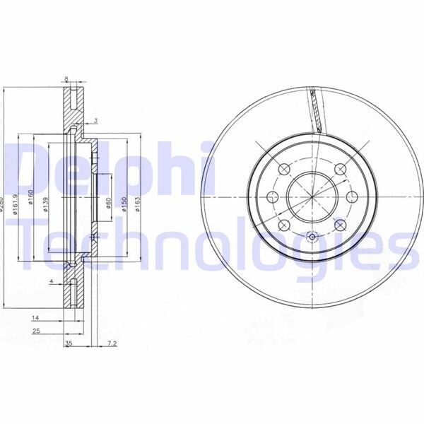 ÖN FREN AYNASI ASTRA H 1.4-1.6 04>MERIVA 1.6 03>COMBO 1.3 CDTİ 4.05> 280x25x4DLxHAVALI 569067-95526653-95526654-93197712 569007-569006-93181113-93175376