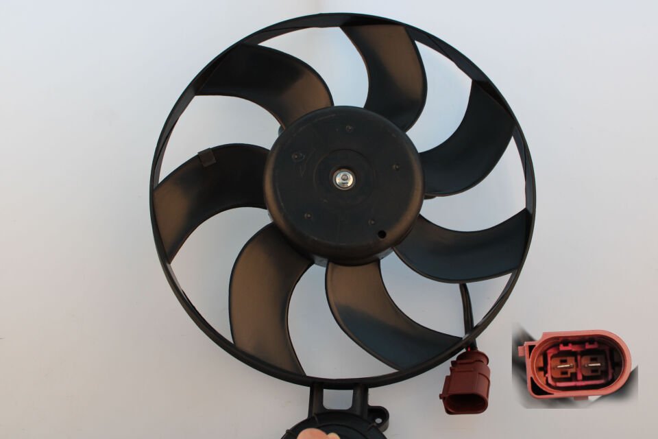 FAN MOTORU SAĞ GOLF V -VI JETTA A3 LEON CADDY LEON BM 297MM 150W (KABLOLU) - OEM 1K0959455DG,1K0959455ES,1K0959455R,1TD959455A