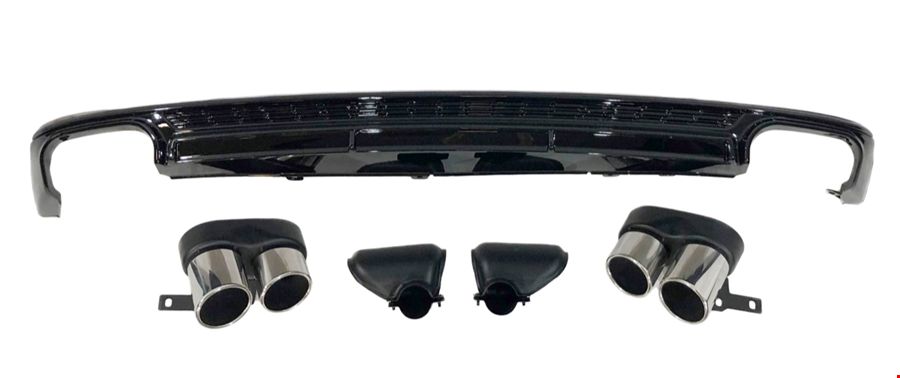 AUDİ - S6 ARKA DİFÜZÖR SET (KROM EGZOZLU) A6 2020- - 4K0807521rskrom