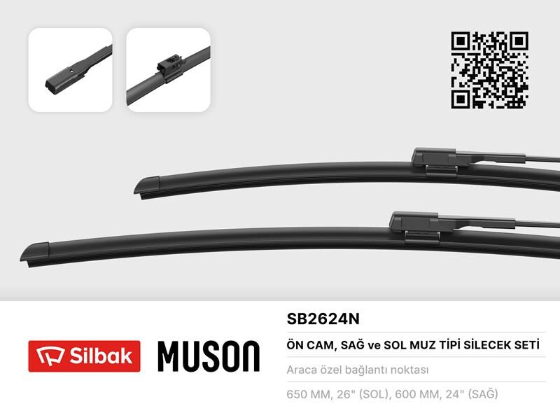 ÖN SİLECEK SÜPÜRGESİ X2 MUZ TİPİ MONDEO IV 07>14 VOLVO C70 II 07>17 V40 12> 7S71S17528AA-1537084-31276070