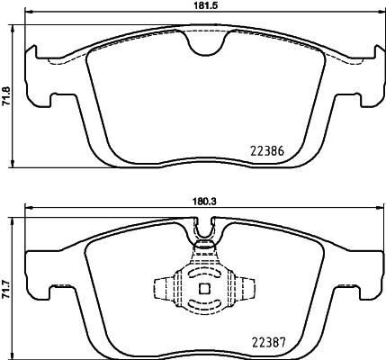 ÖN BALATA VOLVO XC60 D3 2015-17 D4 15-17 T5 2015-2017 T6 2013 > 156 31445986-31445985